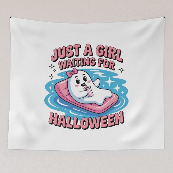 Item preview, Just A Girl Waiting For Halloween  designed and sold by BHMARTS.