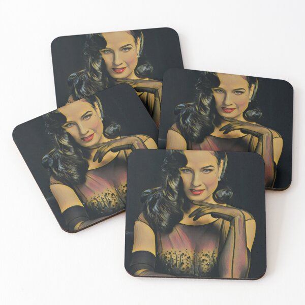Item preview, Dita Von Teese dark portrait designed and sold by Pinkgnomie.