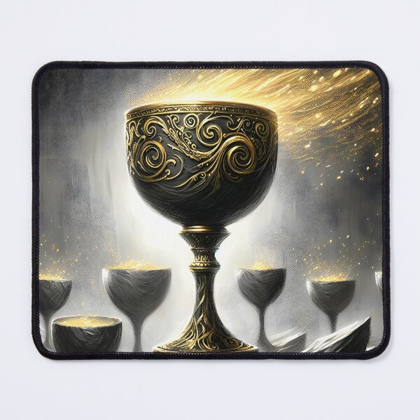 Item preview, Black Gold Wine Glass, Ai Generated Art  designed and sold by ACC .