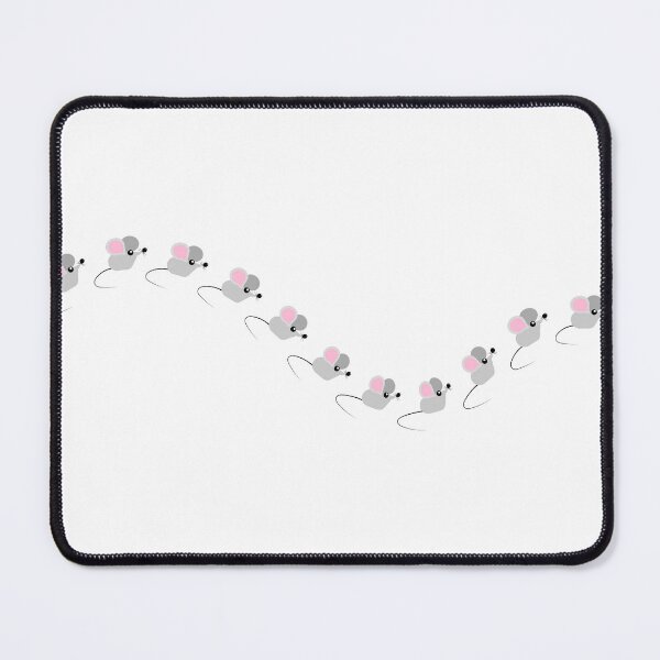 Item preview, Cartoon mice gnaw-gnaw in wavy line designed and sold by ZorianArt.