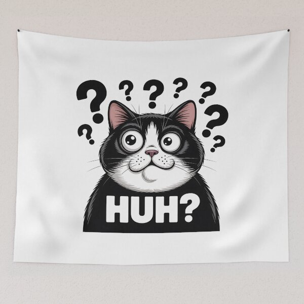 Item preview, Huh Cat Chonky Meme -  This is the perfect gift for anyone who loves cats, enjoys memes, and has a great sense of humor. designed and sold by ZyziowskyArt.