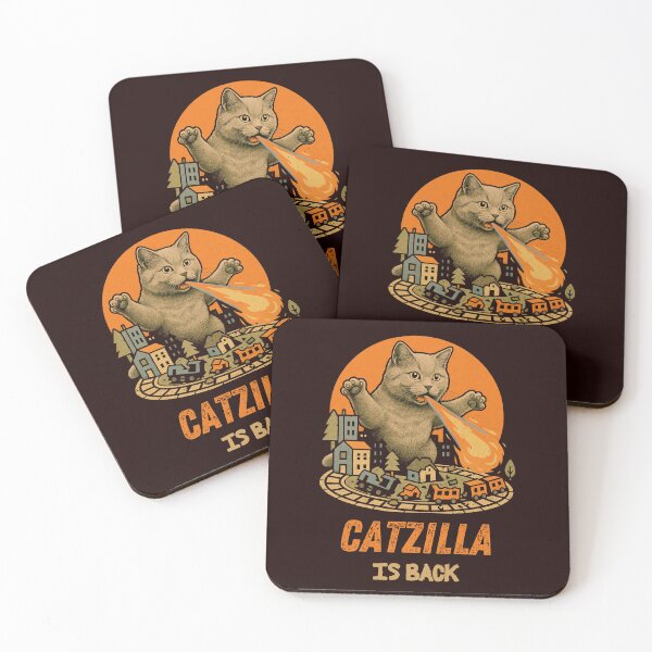Item preview, Catzilla Is Back – Monster-Cat Parody designed and sold by dadnladdesigns.