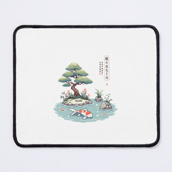 Item preview, Harmonious bonsai and koi composition - pixel art designed and sold by MSGgraphic.
