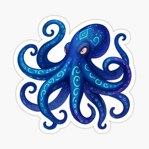 Item preview, Abyssal Octopus – Elemental Sea Rune Beast designed and sold by ElementalBeast1.