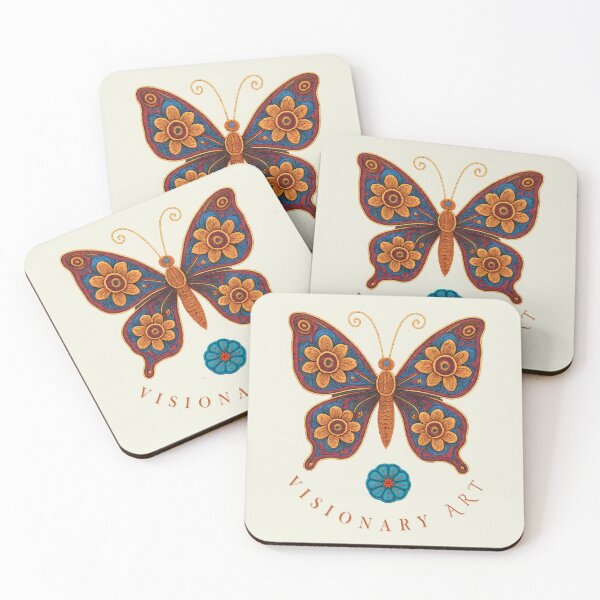 Item preview, Sacred Butterfly of Transformation / Vionary Art / Huichol Art designed and sold by CreandoLuzPDLL.