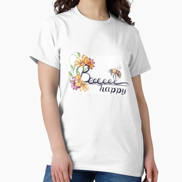 Item preview, Beee happy with flowers designed and sold by Darya Bogatskaya79.