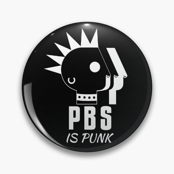 Item preview, PBS Is Punk, Retro Public Broadcasting Service, 70s 80s Nostalgia, Save PBS, Political Protest designed and sold by toongstudio.