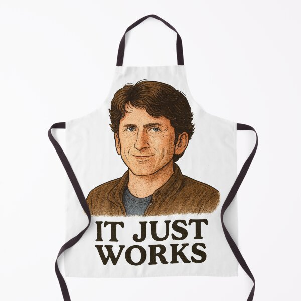 Item preview, It Just Works – Gaming Meme Caricature designed and sold by LAN-Lord.