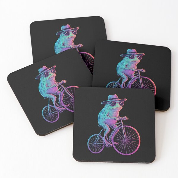 Item preview, Frog on Bicycle with Sunglasses designed and sold by TeeARTHY.