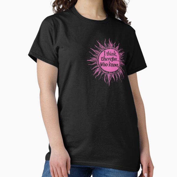 Item preview, I Think Therefore... designed and sold by BimbaBoom.
