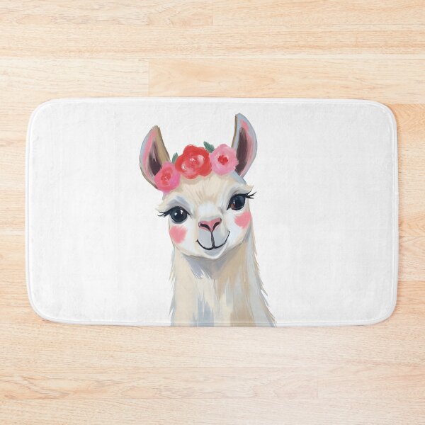 Item preview, Cute Llama with Floral Crown designed and sold by Pixel--Threads.