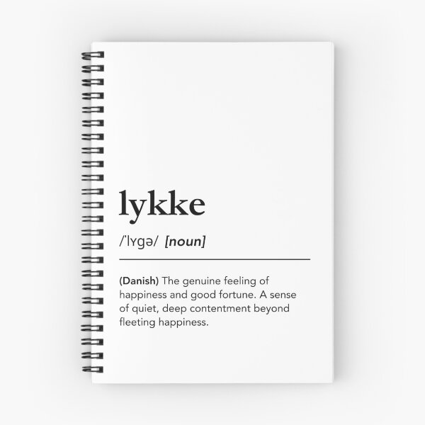 Item preview, Lykke | Danish Word Definition designed and sold by lagunaklein.