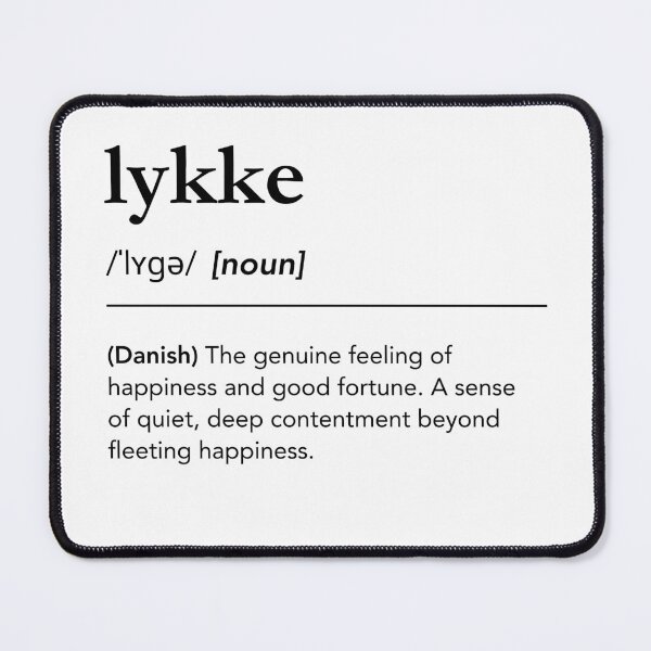 Item preview, Lykke | Danish Word Definition designed and sold by lagunaklein.