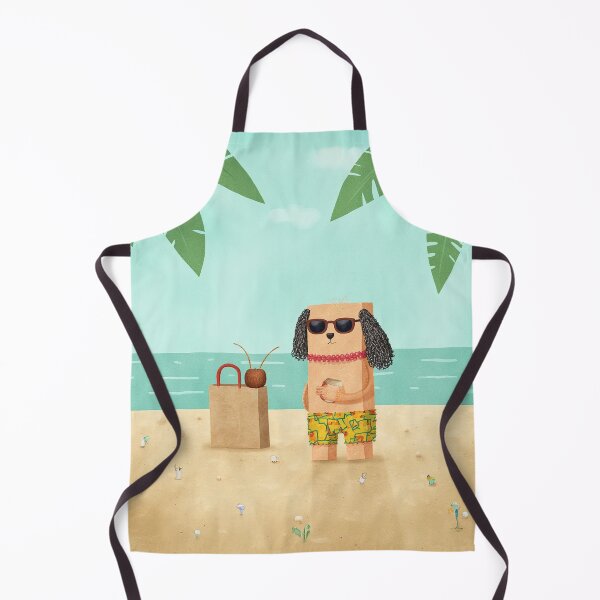 Item preview, Coconut Break – Beach Dog Style designed and sold by Whimsical Hug.