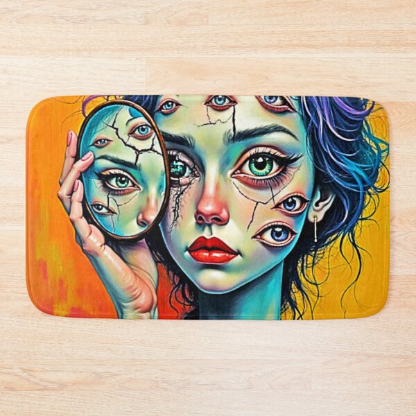 Item preview, Shattered Self Reflection Art designed and sold by Health And Fitness Posts e-Store.