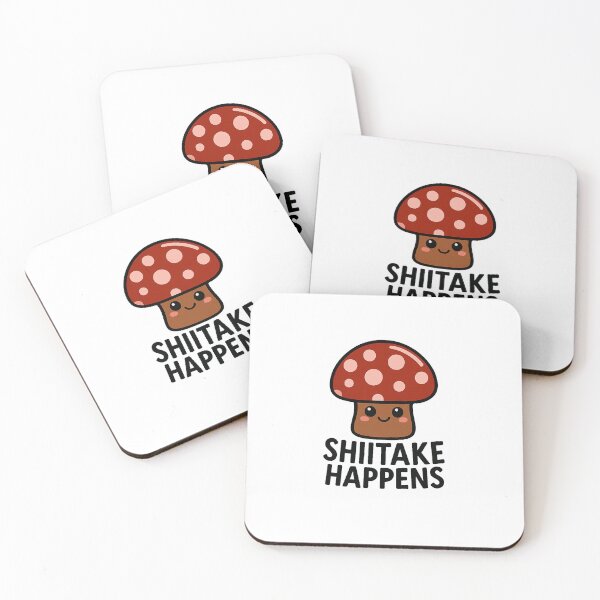 Item preview, Shiitake Happens - Cute Mushroom designed and sold by Bree-B.