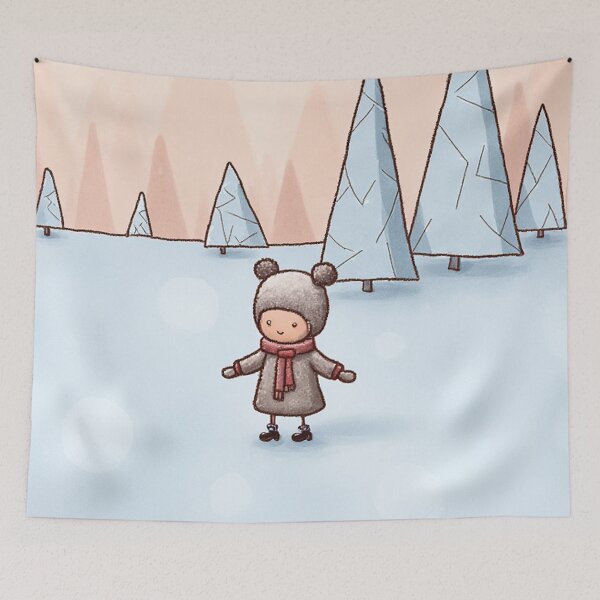 Item preview, First Snow – Cozy Forest Walk designed and sold by Whimsical Hug.
