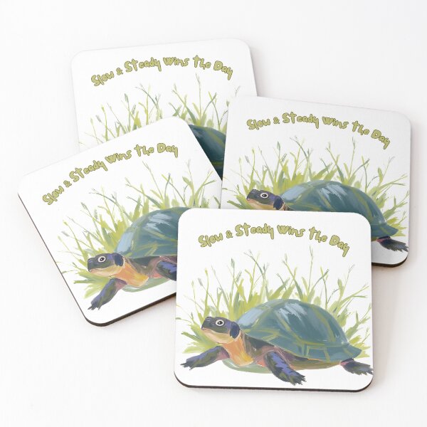 Item preview, Slow & Steady Wins the Day – Calm Turtle Art designed and sold by Pixel--Threads.