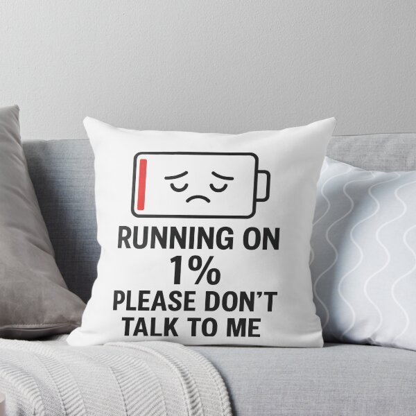Item preview, "Low Battery Mood – Funny Exhaustion Quote" designed and sold by Chahika Designs.
