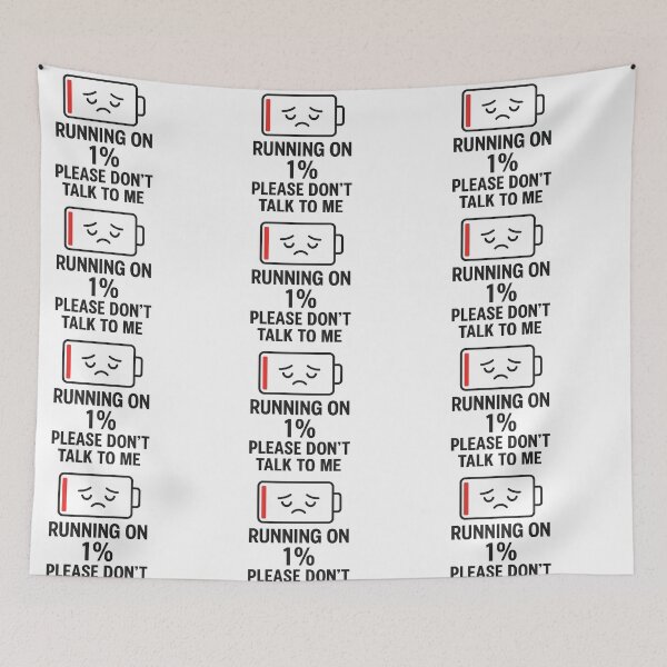 Item preview, "Low Battery Mood – Funny Exhaustion Quote" designed and sold by Chahika Designs.