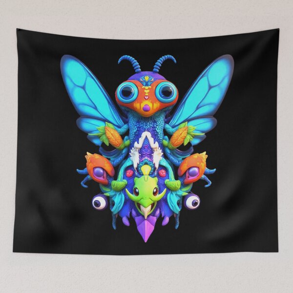 Item preview, Alien Bug Neon Kids Sci Fi designed and sold by Static-Fractal.