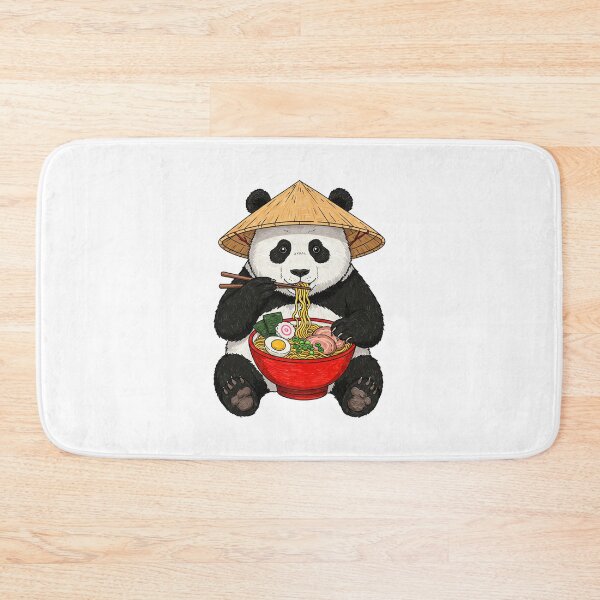 Item preview, Panda Eating Ramen Noodle Bowl designed and sold by TeeARTHY.