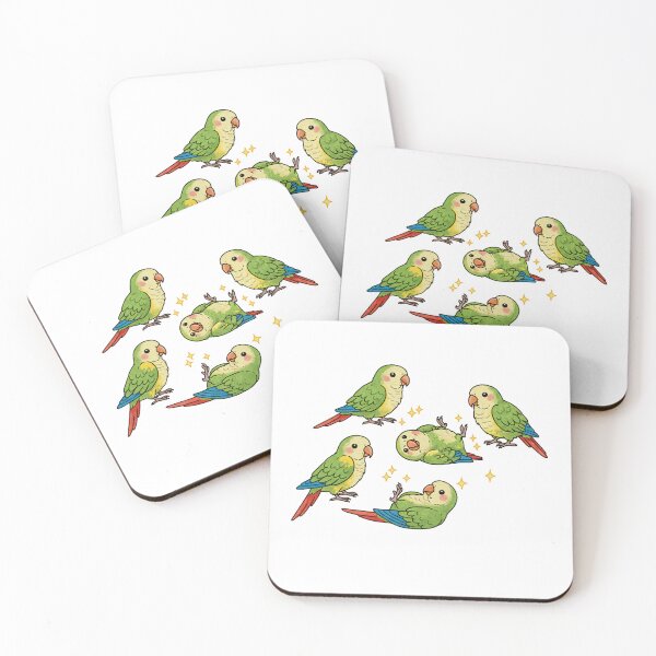 Item preview, Cute Minimal Parakeets with Stars designed and sold by TeeARTHY.