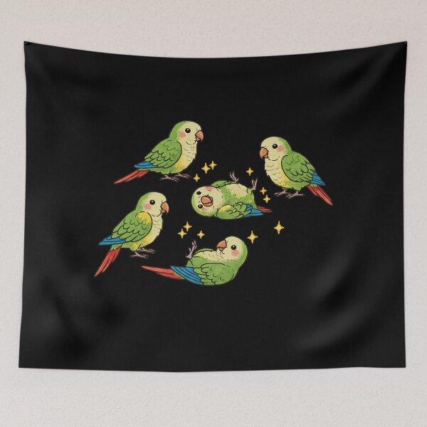 Item preview, Cute Minimal Parakeets with Stars designed and sold by TeeARTHY.