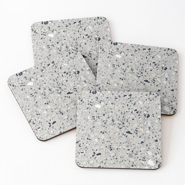 Item preview, Terrazzo Stone Floor Texture with Gray and Black Pebble Pattern - AI Generated designed and sold by SurfaceCraft Studio.