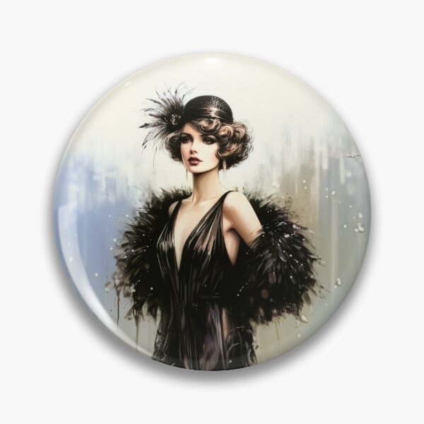 Item preview, Retro Flapper Girl 15 designed and sold by Made-by-Gus.