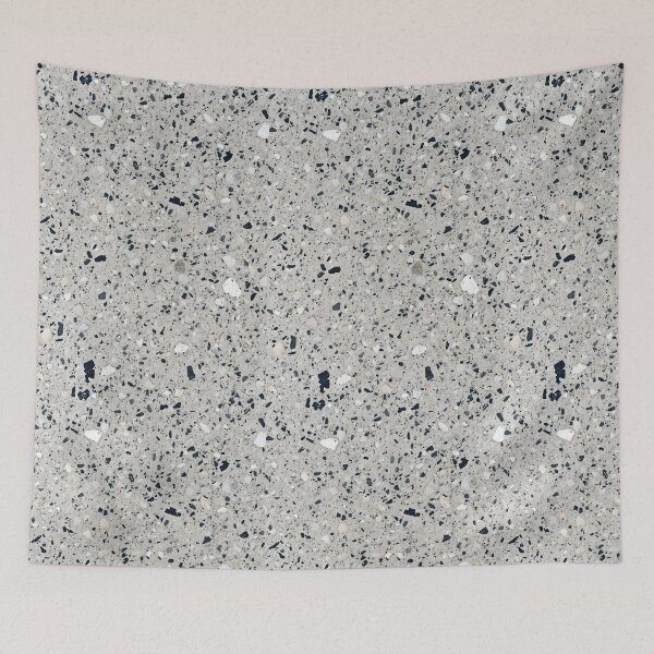 Item preview, Terrazzo Stone Floor Texture with Gray and Black Pebble Pattern - AI Generated designed and sold by SurfaceCraft Studio.