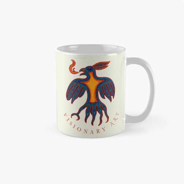 Item preview, Bird of Fire and Sacred Vision | Visionary Art | Huichol Art designed and sold by CreandoLuzPDLL.