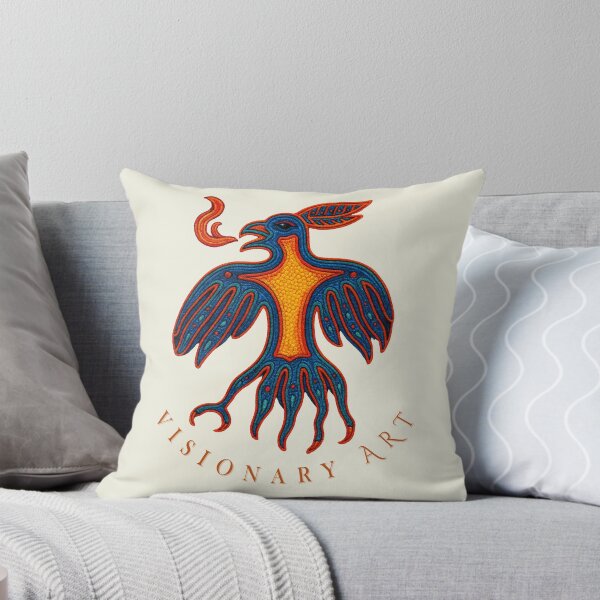 Item preview, Bird of Fire and Sacred Vision | Visionary Art | Huichol Art designed and sold by CreandoLuzPDLL.