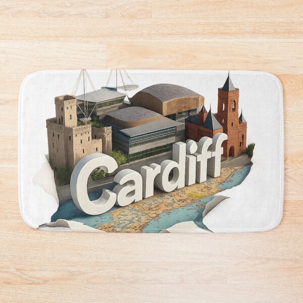 Item preview, Cardiff map designed and sold by Kogart.