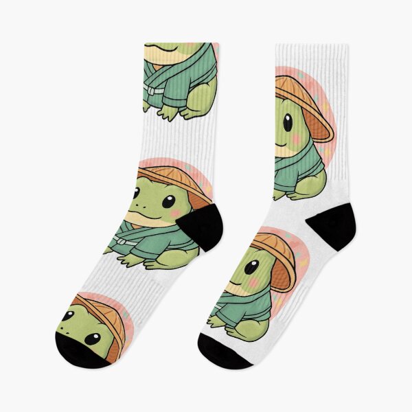Item preview, Cute Japanese Frog Wearing a Straw Hat | manga | cute kawaii | by Nooby Draw designed and sold by NoobyDraw.
