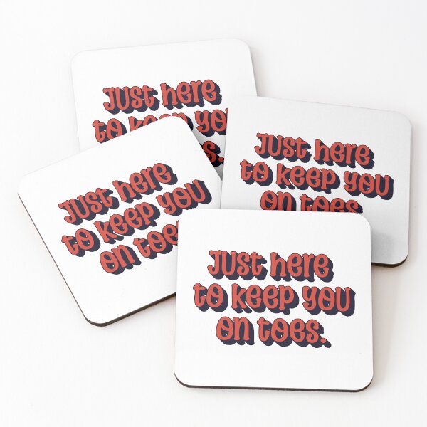 Item preview, Just Here to Keep You on Your Toes | Funny Podiatrist Quote Design designed and sold by The Sticker Cove.