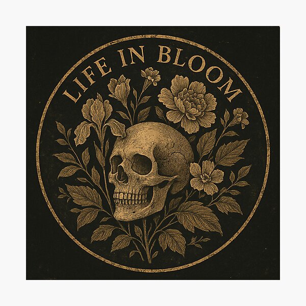 Item preview, Skull Life in Bloom Flowers Goth designed and sold by Travelcases.