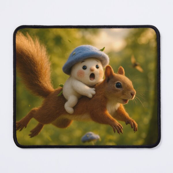 Item preview, Squirrel Rider - Full designed and sold by Happy Lil Mushroom People.