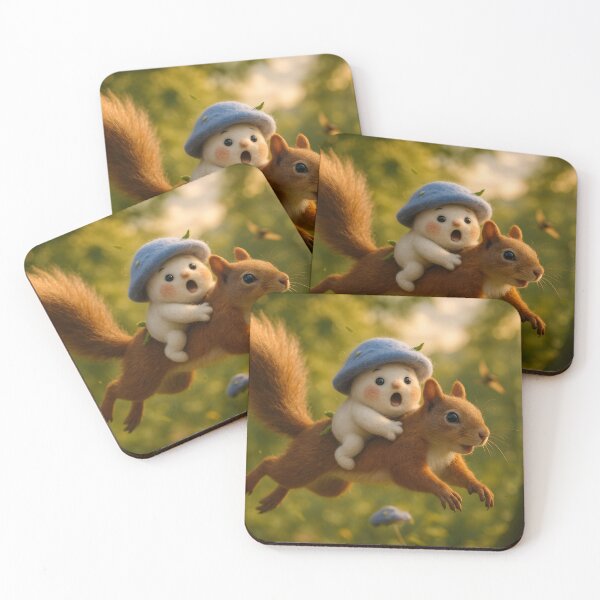 Item preview, Squirrel Rider - Full designed and sold by Happy Lil Mushroom People.