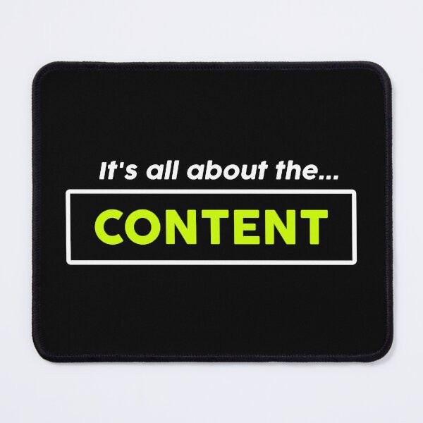 Item preview, Its All About The Content Design Option 1 designed and sold by MouseDeSigns.