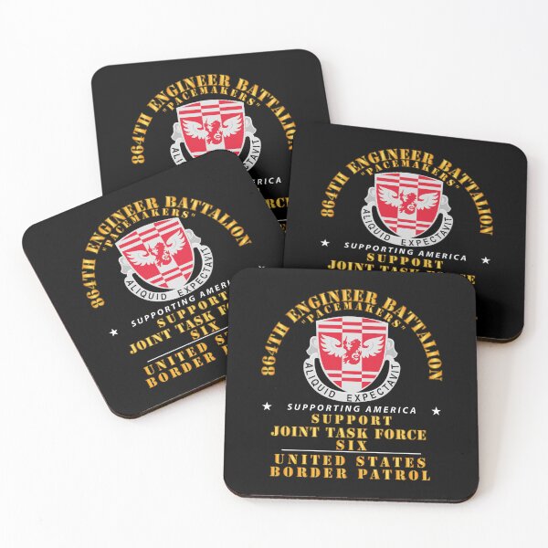 Item preview, Army - 864th Eng Bn -  JTF6 Supporting America designed and sold by Military Insignia Products.