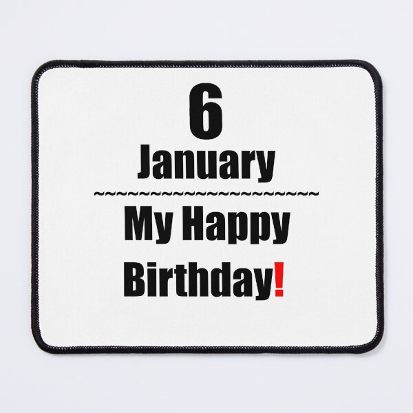Item preview, 6 January Birthday designed and sold by ariksworld.