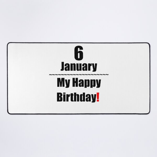 Item preview, 6 January Birthday designed and sold by ariksworld.
