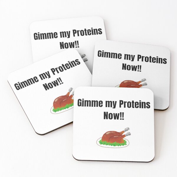 Item preview, Gimme Protein Now!! – Funny Chicken Gym Quote Shirt designed and sold by Donataris-Place.
