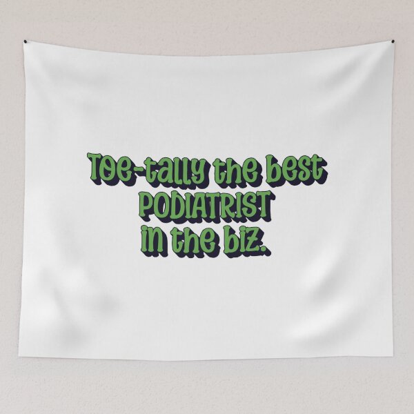 Item preview, Toe-tally the Best Podiatrist in the Biz – Funny Foot Doctor Pun Design designed and sold by The Sticker Cove.