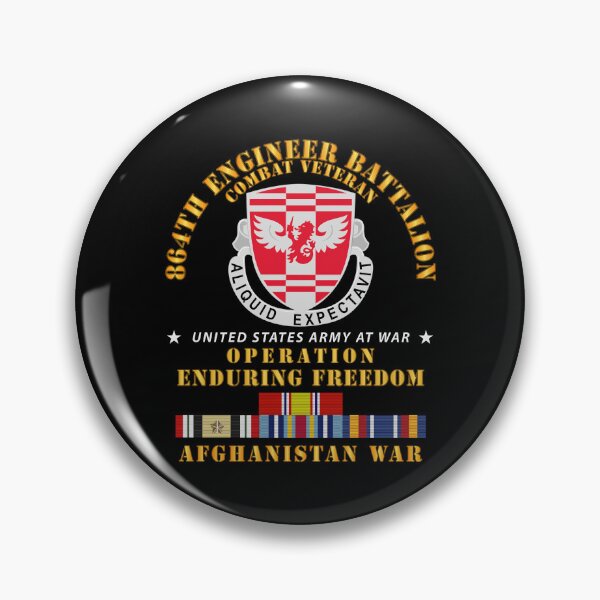 Item preview, Army - 864th Eng Bn - Enduring Freedom Veteran w AFGHAN SVC designed and sold by Military Insignia Products.