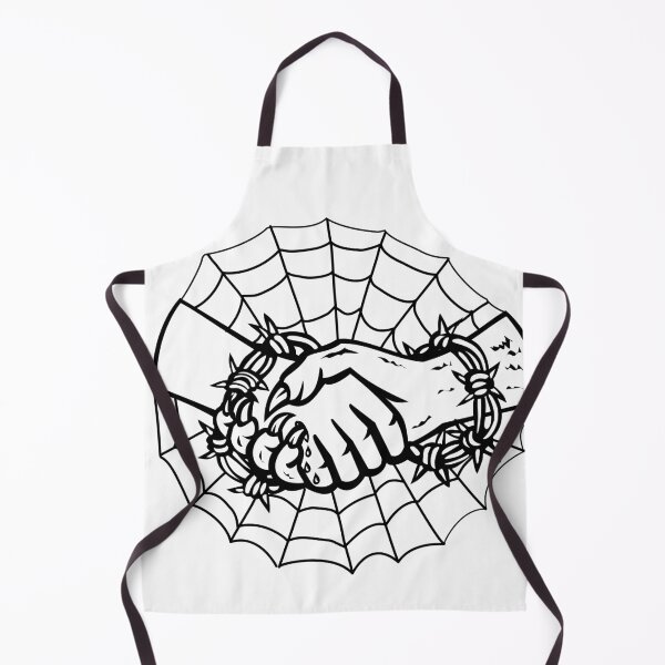 Item preview, Man and Devil Handshake With Barbed Wire and Cobweb Retro designed and sold by patrimonio.