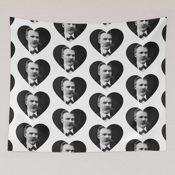 Item preview, Friedrich Nietzsche heart |  I love Friedrich Nietzsche designed and sold by stickerskool.
