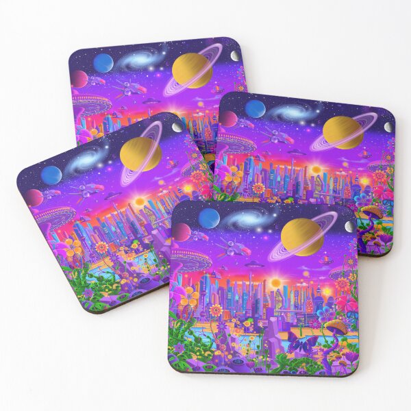 Item preview, Cosmic Neon City New Version designed and sold by GeraldNewtonArt.