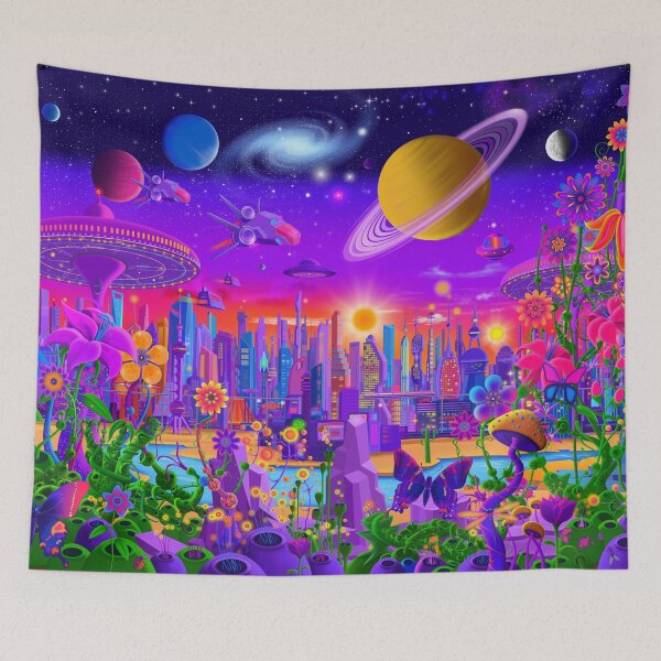 Item preview, Cosmic Neon City New Version designed and sold by GeraldNewtonArt.